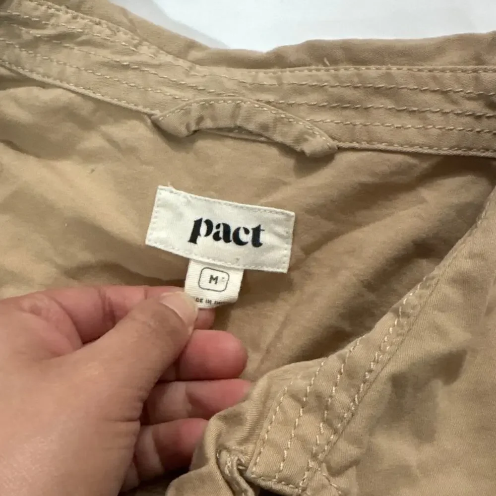 Pact Women’s Medium Boulevard Brushed Twill Double Breasted Light Jacket Cotton